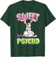 Sweet But Psycho Shirt Bunny Creepy Gothic Rabbit Funny T-Shirt - T-Shirt | Forest