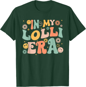 In My Lolli Era Baby Announcement For Lolli Mother's Day T-Shirt - T-Shirt | Forest
