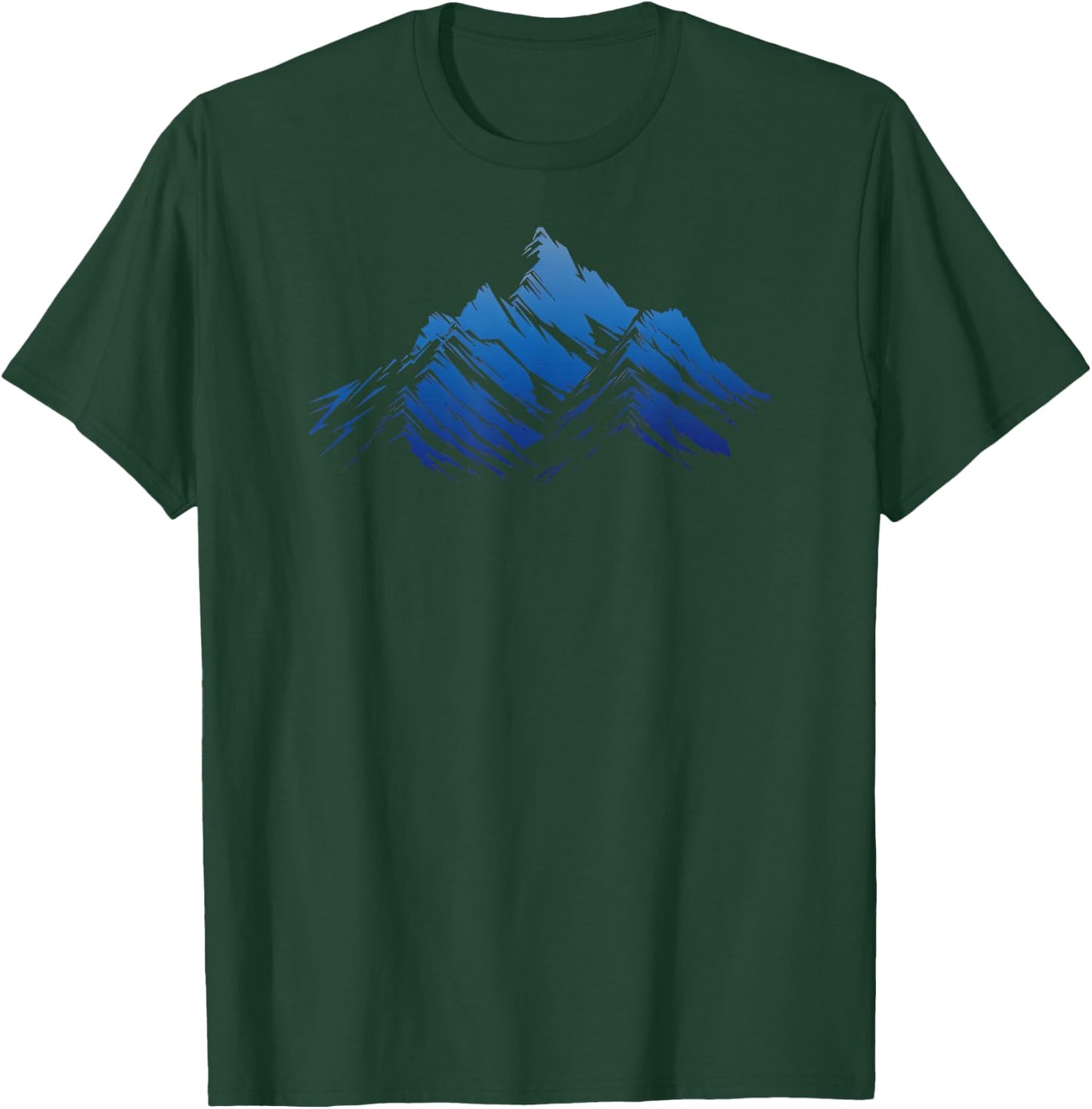 Blue Gradient | Cool | S - 6XL | Graphic T-Shirt - T-Shirt | Forest