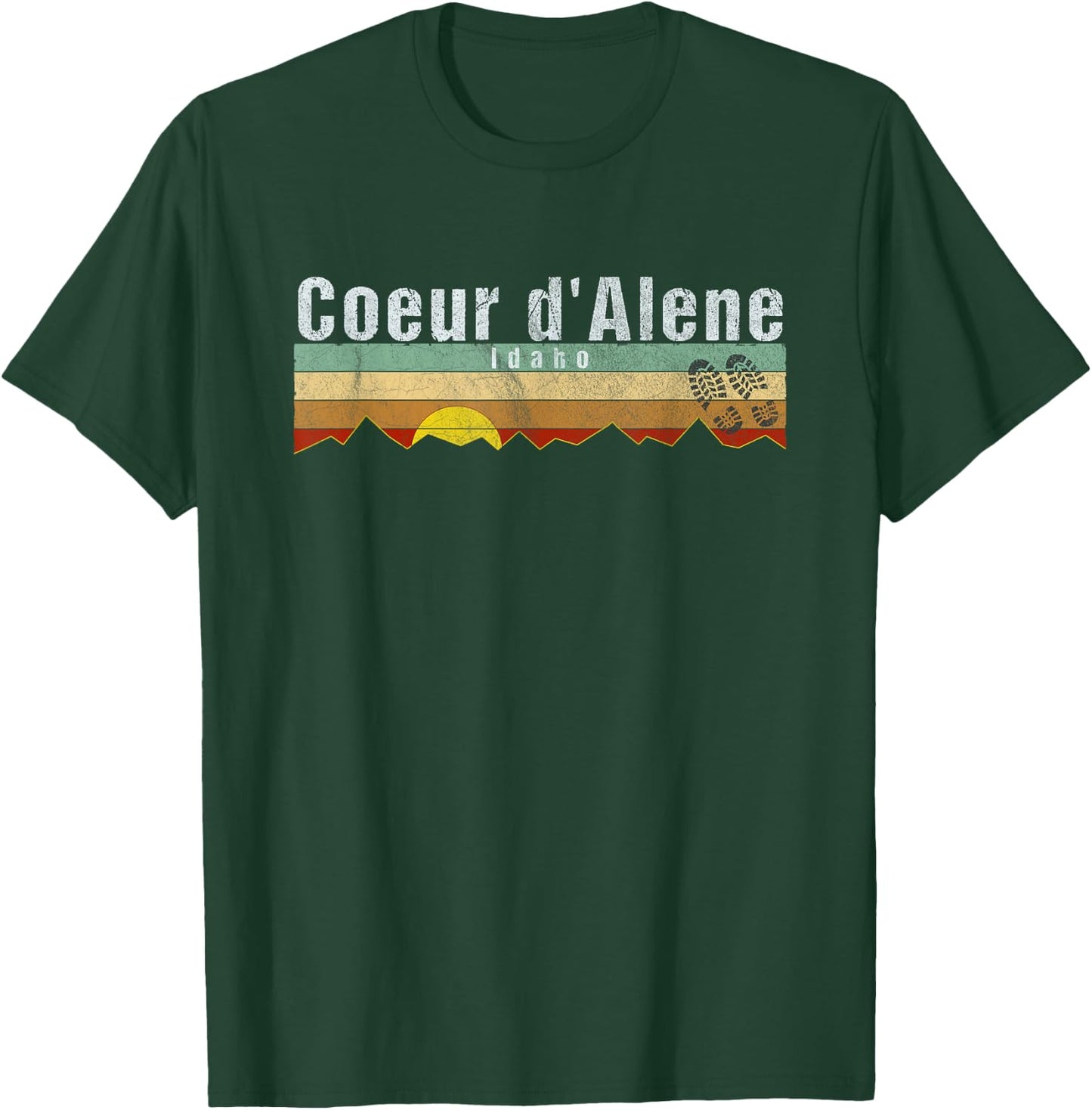 Coeur d'Alene, ID - Vintage Coeur d'Alene Gift T-Shirt - T-Shirt | Forest