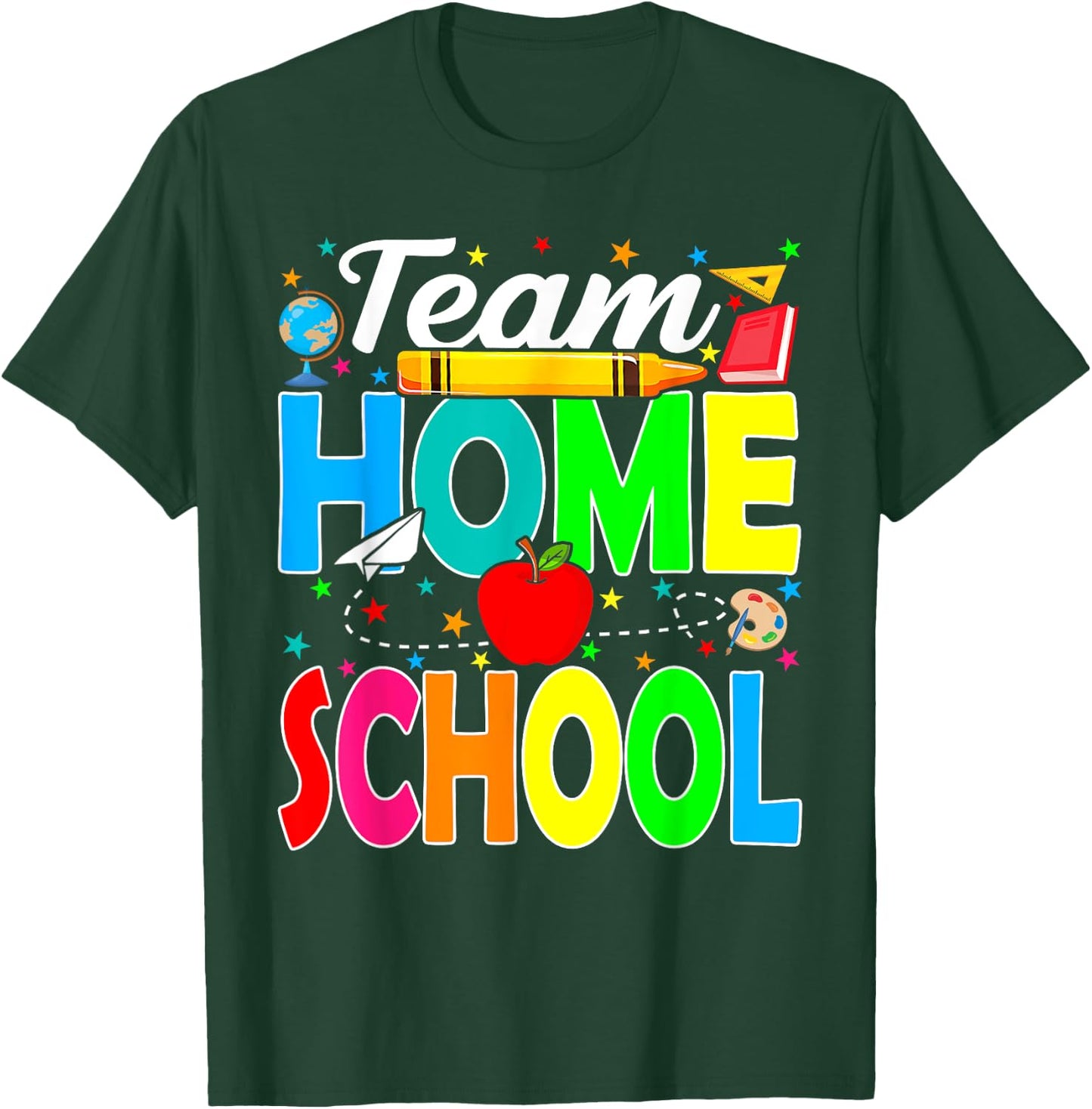 Team Homeschool Teacher Back To School Homeschool Squad T-Shirt - T-Shirt | Forest