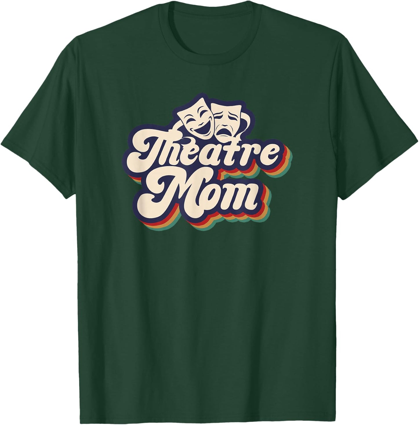 Theatre Mom Retro Theatre Actress Mom Theater Mother T-Shirt - T-Shirt | Forest