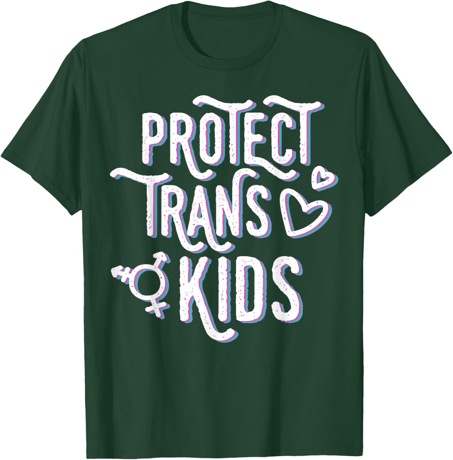 Transgender Awareness Trans Pride Protect Kids T-Shirt - T-Shirt | Forest