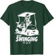 Swinging Golf Cart Dog Golden Retriever Golfer Dog Owner T-Shirt - T-Shirt | Forest