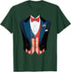 American Flag Tuxedo Costume Funny 4th of July USA T-Shirt - T-Shirt | Forest