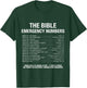 The Bible Emergency Numbers T-Shirt - T-Shirt | Forest