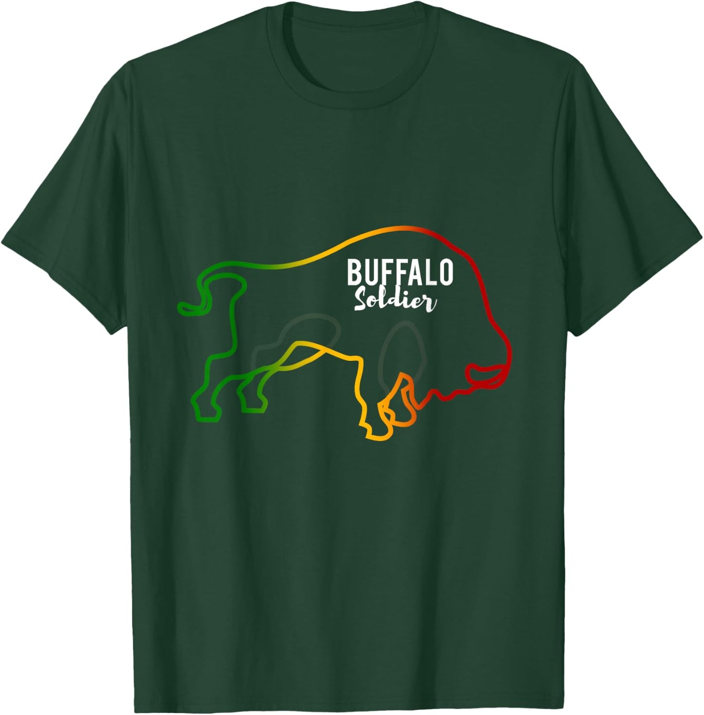 Buffalo Soldier New Rasta Reggae Roots Clothing T Shirt T-Shirt - T-Shirt | Forest