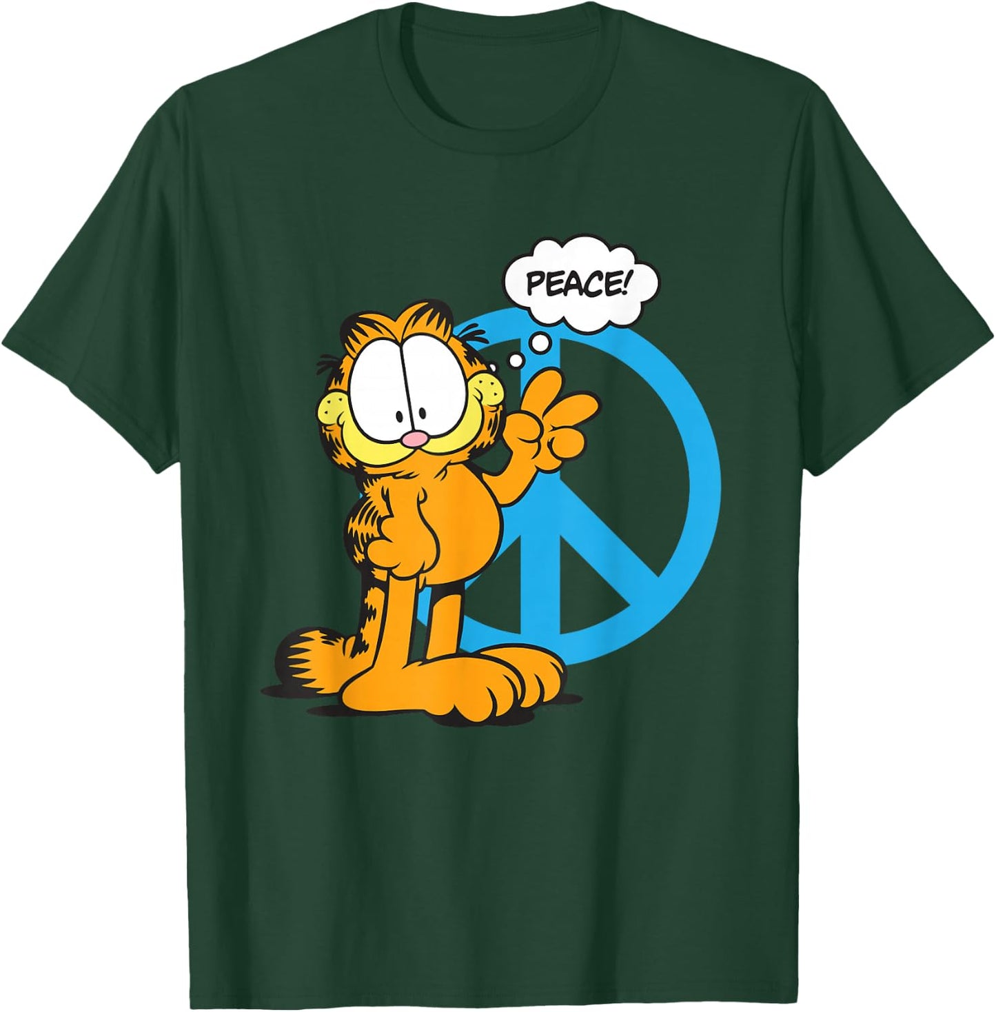 Garfield Classic Peace! T-Shirt - T-Shirt | Forest