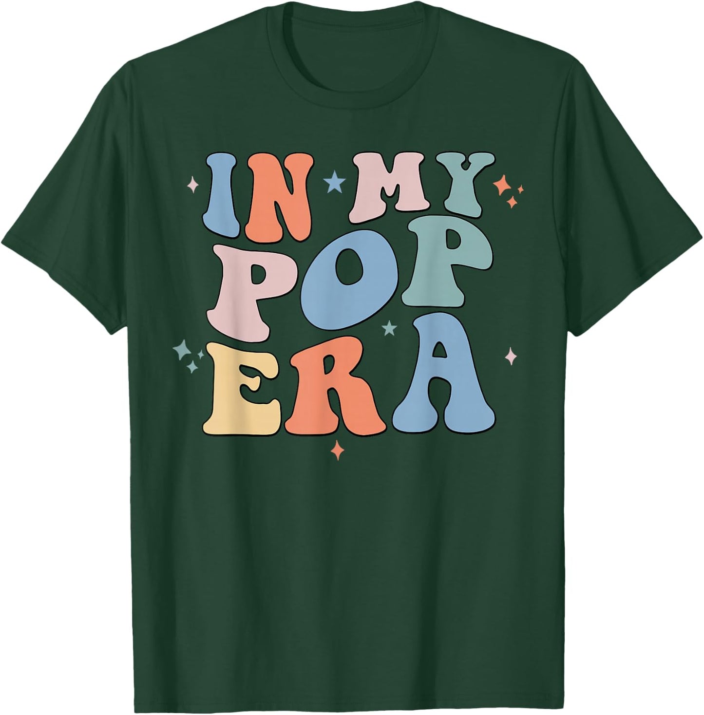 In My Pop Era Retro Groovy Father's Day T-Shirt - T-Shirt | Forest