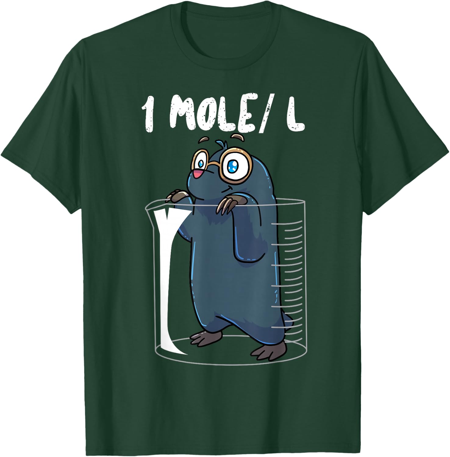 Chemistry Chemist Student Science Teacher Mole T-Shirt - T-Shirt | Forest