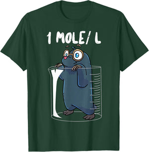 Chemistry Chemist Student Science Teacher Mole T-Shirt - T-Shirt | Forest