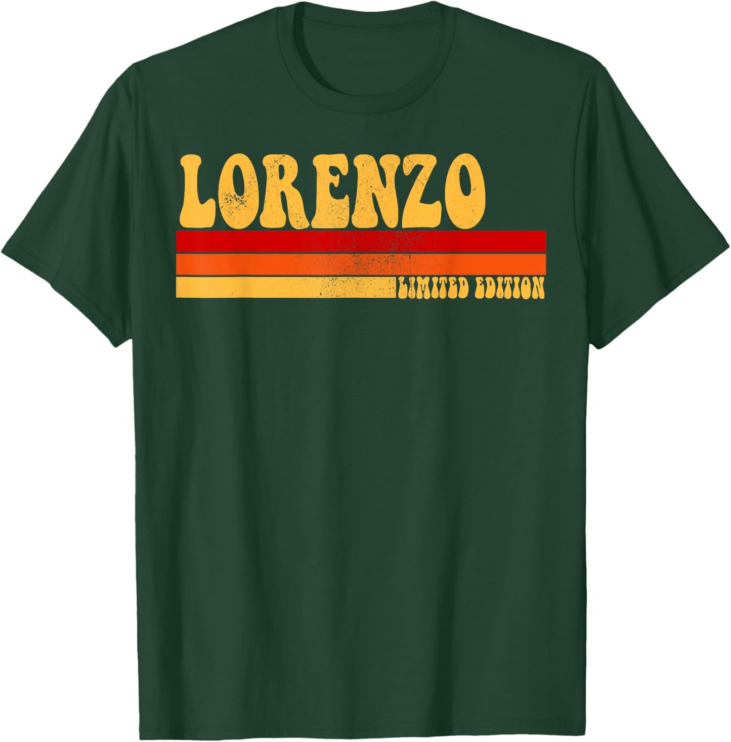 LORENZO Name Personalized Idea Men Retro Vintage LORENZO T-Shirt - T-Shirt | Forest
