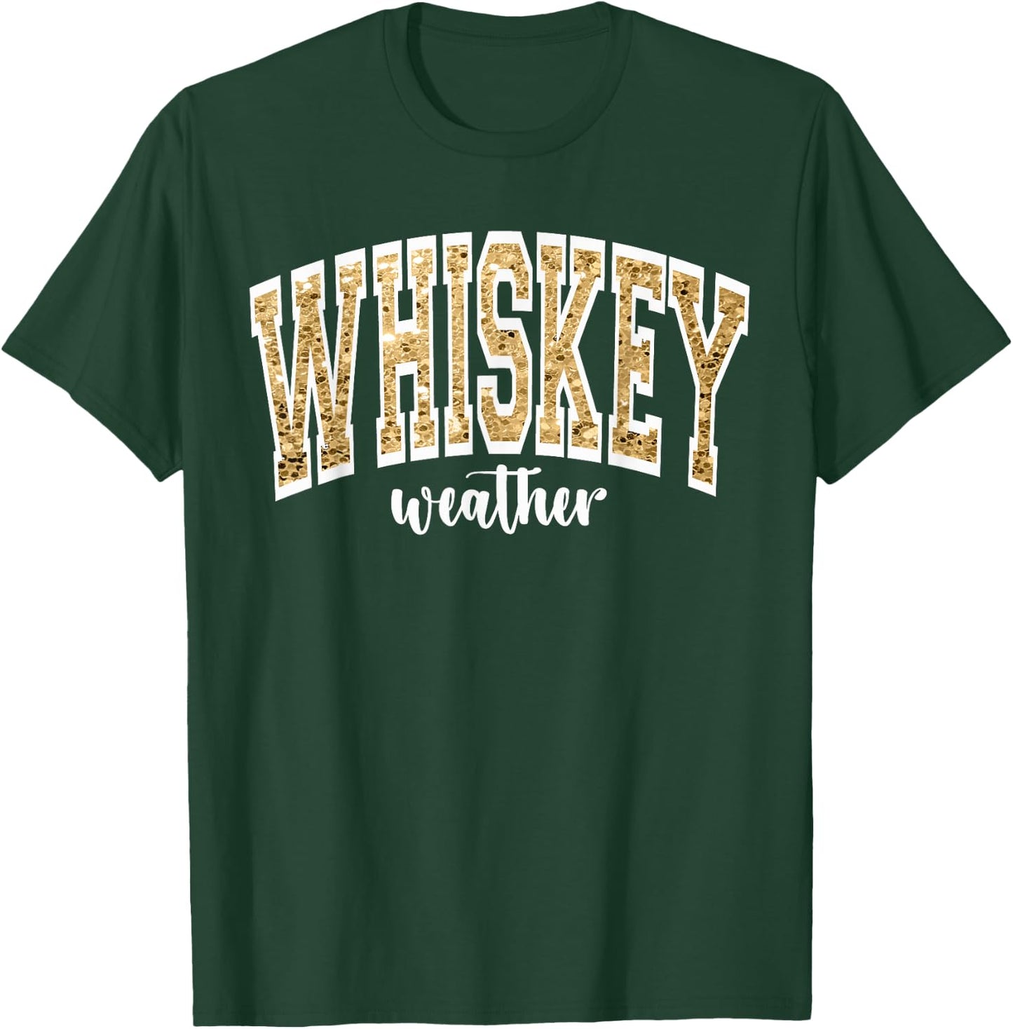 Whiskey Weather Retro College T-Shirt - T-Shirt | Forest