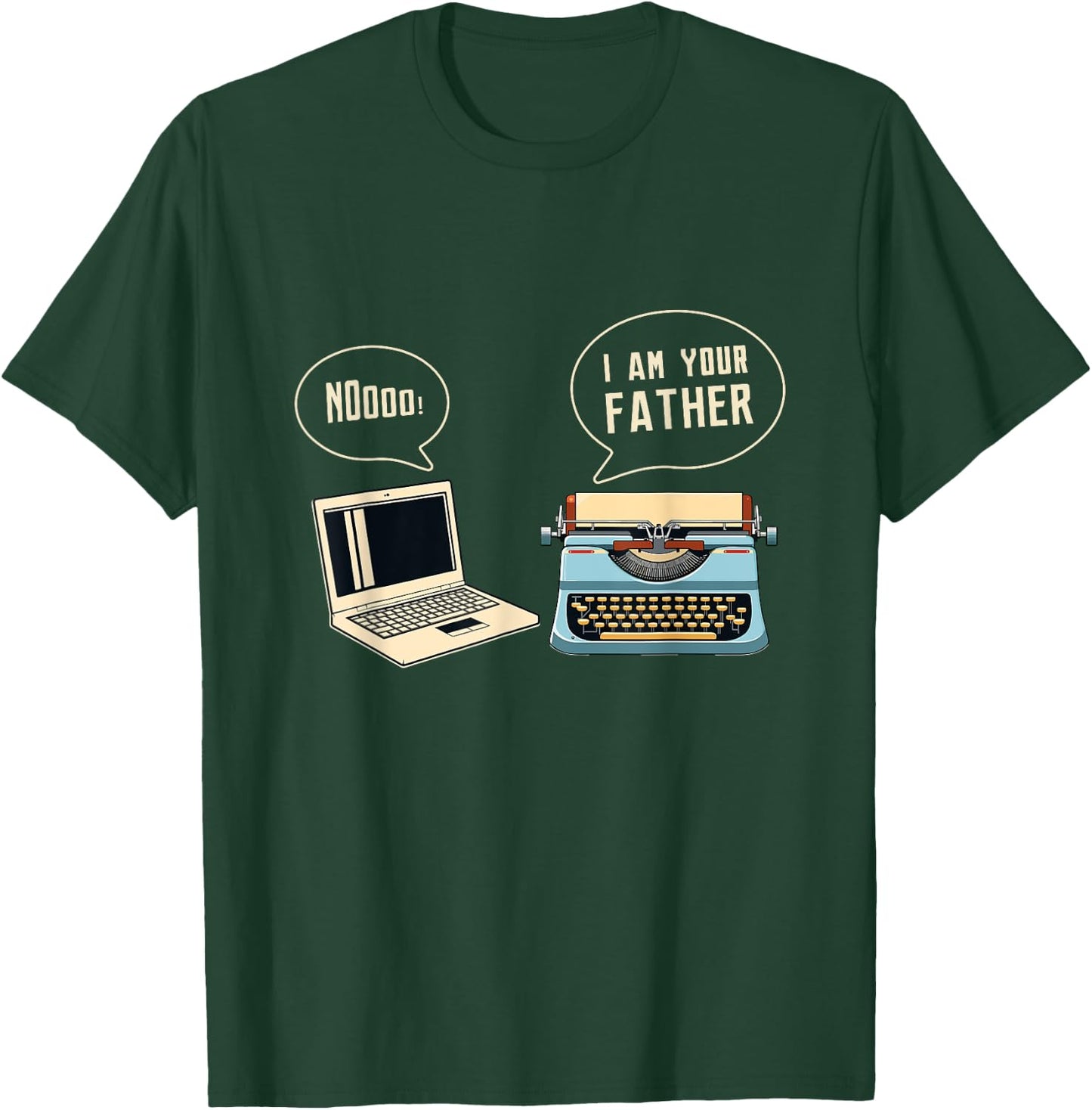 Computer Typewriter I Am Your Father Programmer Accessories T-Shirt - T-Shirt | Forest