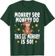 Monkey See Monkey Do 50 Year Old - 50th Birthday Party T-Shirt - T-Shirt | Forest