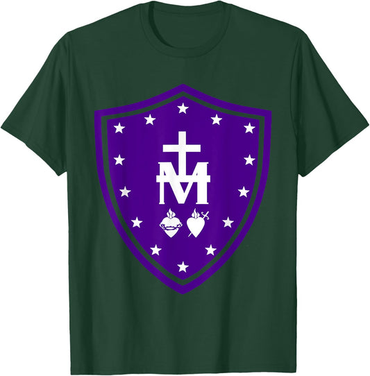 Immaculate Heart Of Mary Devotion Faithful Symbol T-Shirt - T-Shirt | Forest