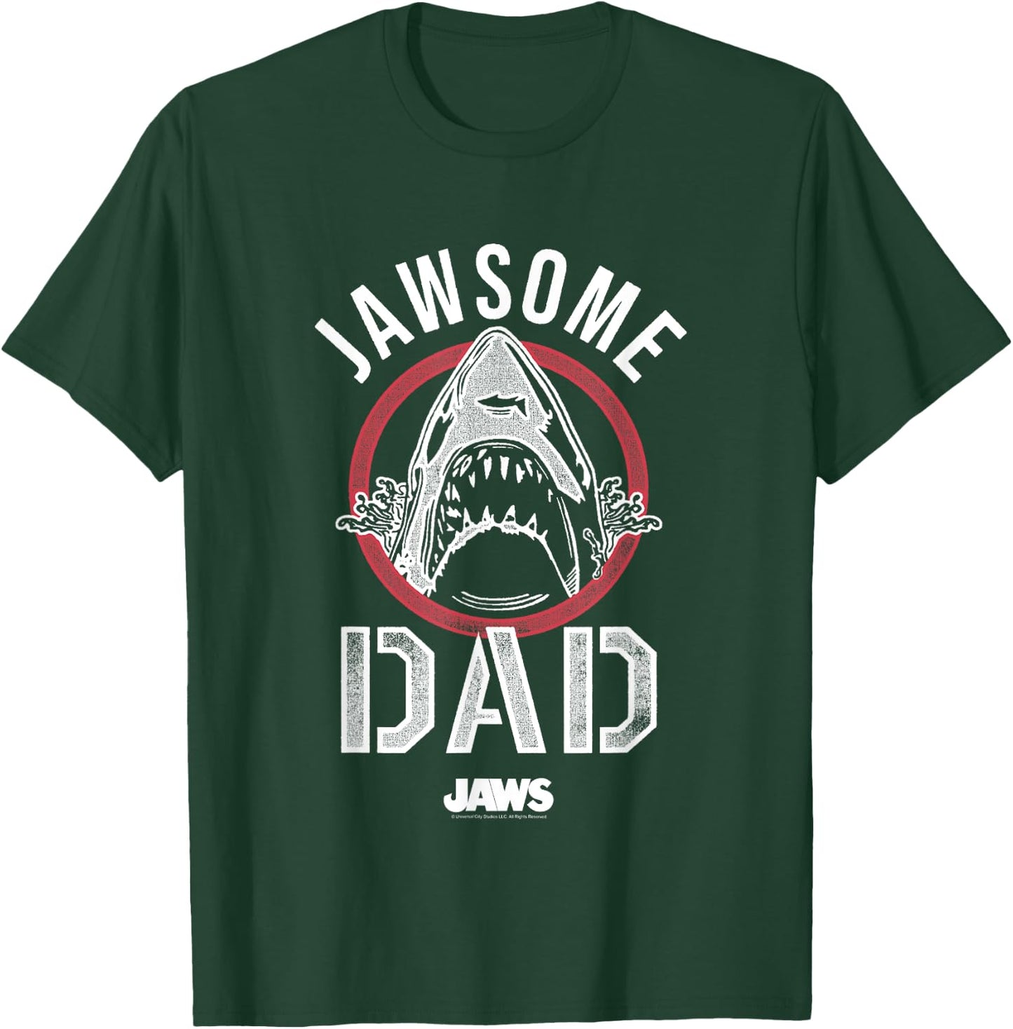Jaws Father's Day Jawsome Dad Vintage Logo T-Shirt - T-Shirt | Forest
