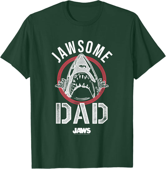 Jaws Father's Day Jawsome Dad Vintage Logo T-Shirt - T-Shirt | Forest