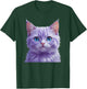 Purple Kitten Cat Face Cats T-Shirt - T-Shirt | Forest