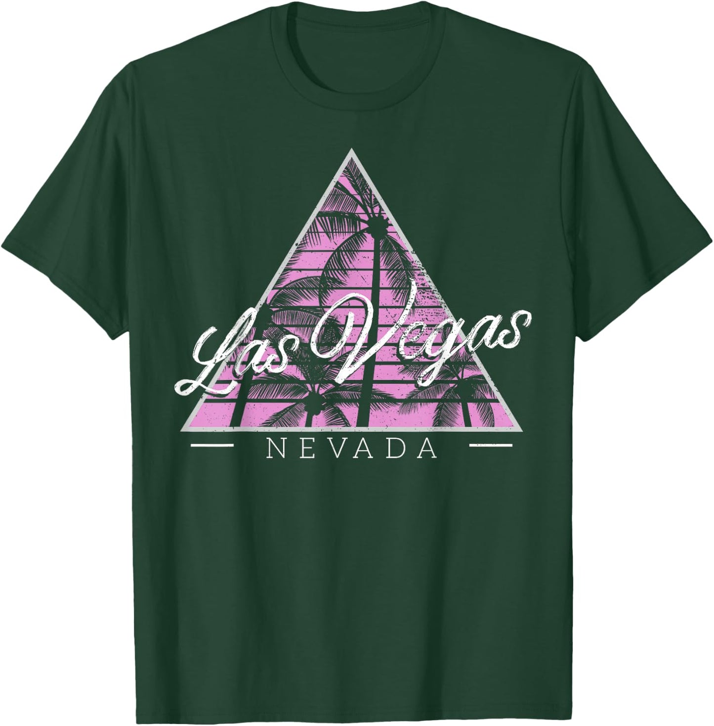 Vintage Style Nevada Las Vegas Gift Design Idea T-Shirt - T-Shirt | Forest