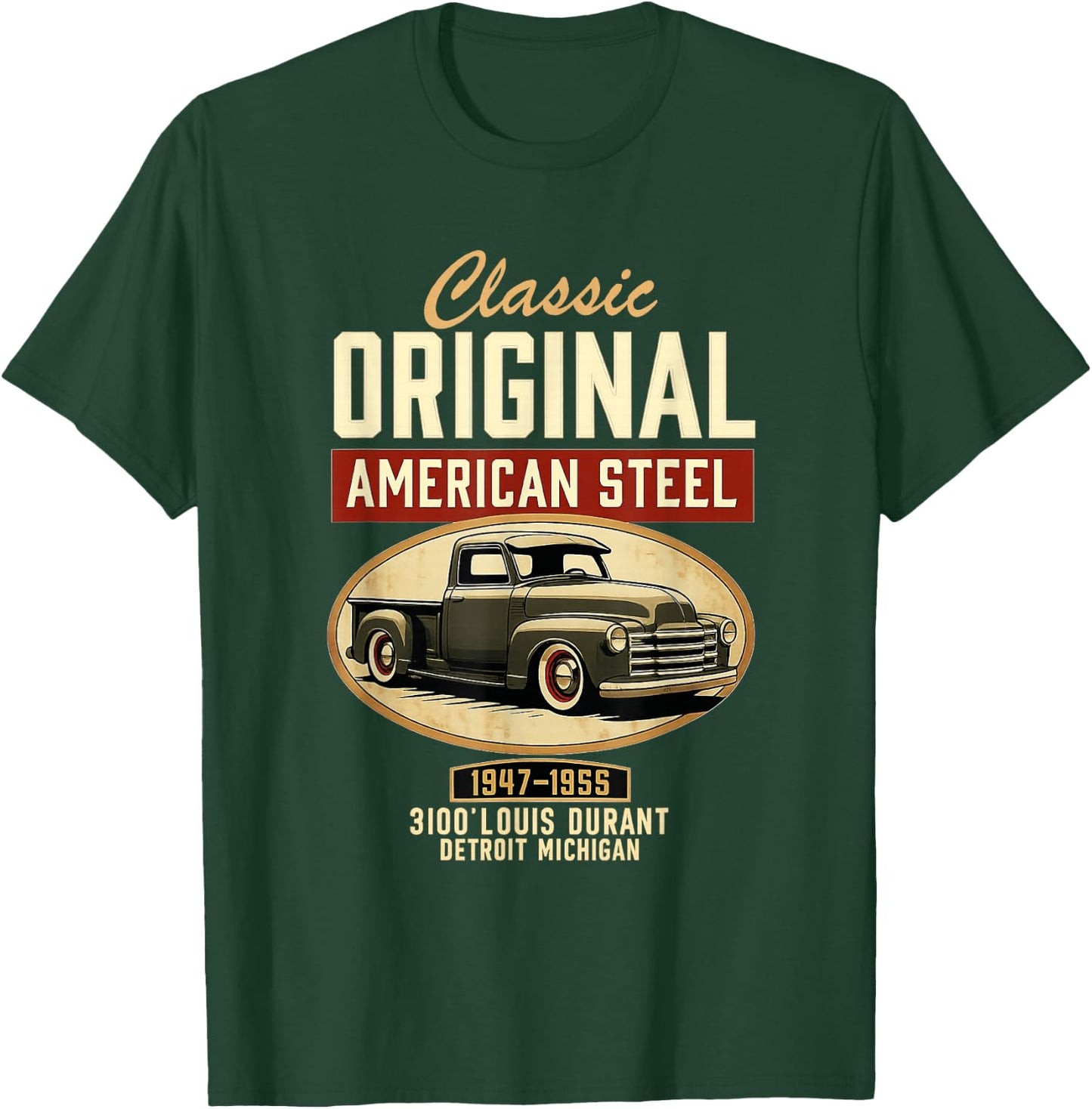 Vintage Classic Original American Old Pickup Truck 1940s Car T-Shirt - T-Shirt | Forest