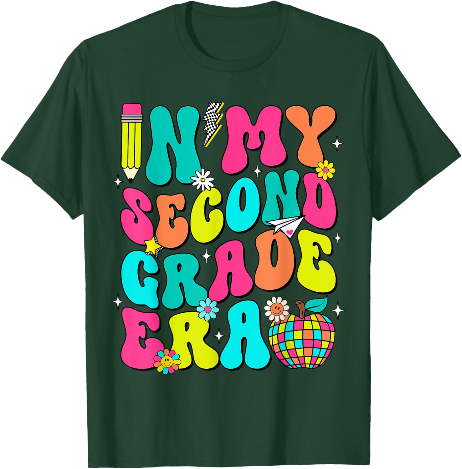 In My Second Grade Era Back To School First Day of School T-Shirt - T-Shirt | Forest