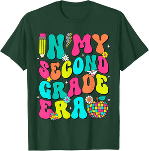 In My Second Grade Era Back To School First Day of School T-Shirt - T-Shirt | Forest