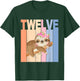 12 Year Old Cute Sloth Birthday Girl 12th Birthday Party T-Shirt - T-Shirt | Forest