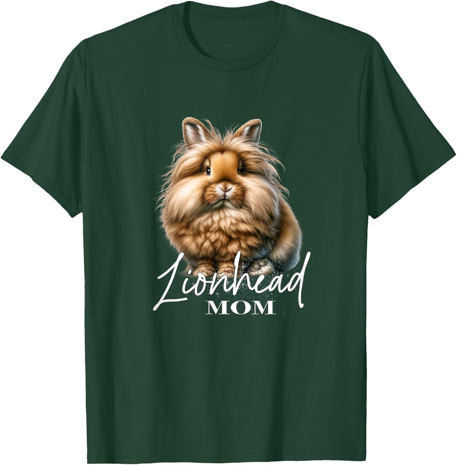 Lionhead Rabbit Mom T-Shirt - T-Shirt | Forest