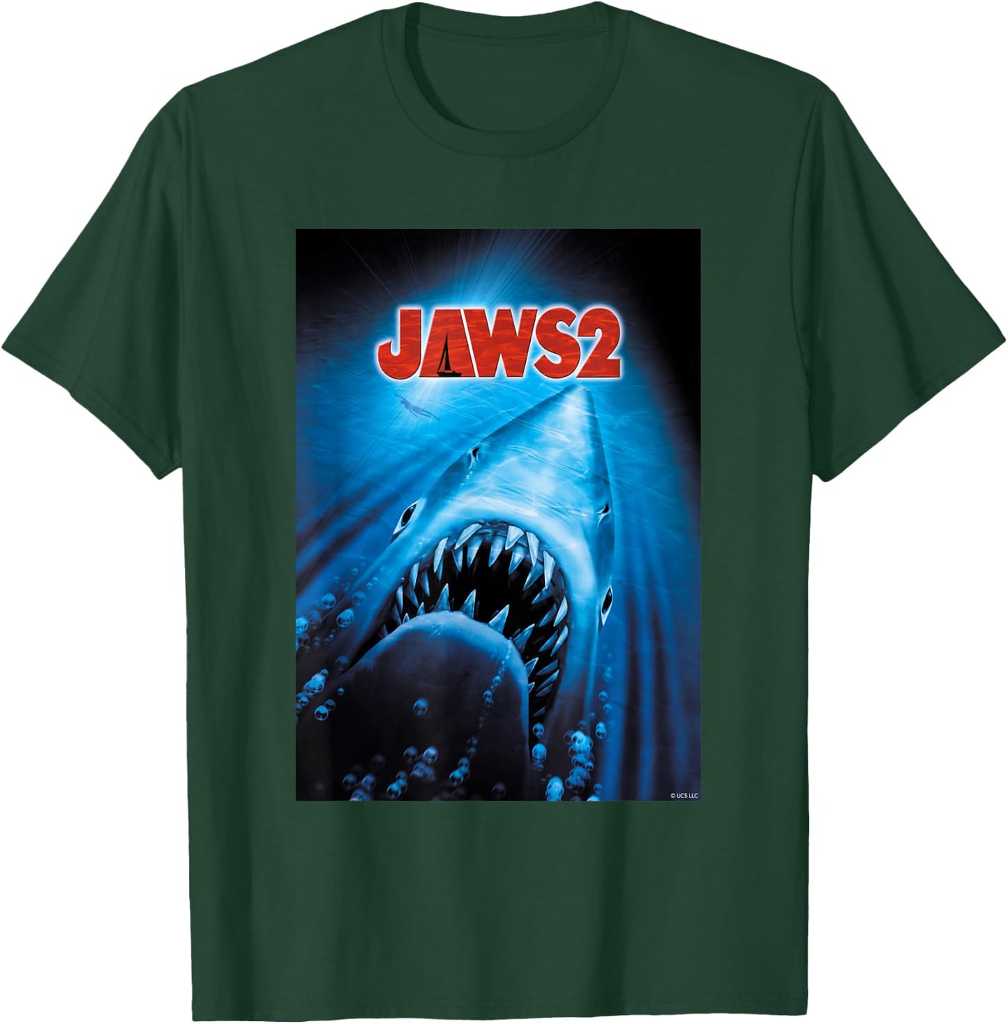 Jaws 2 Anniversary Poster T-Shirt - T-Shirt | Forest