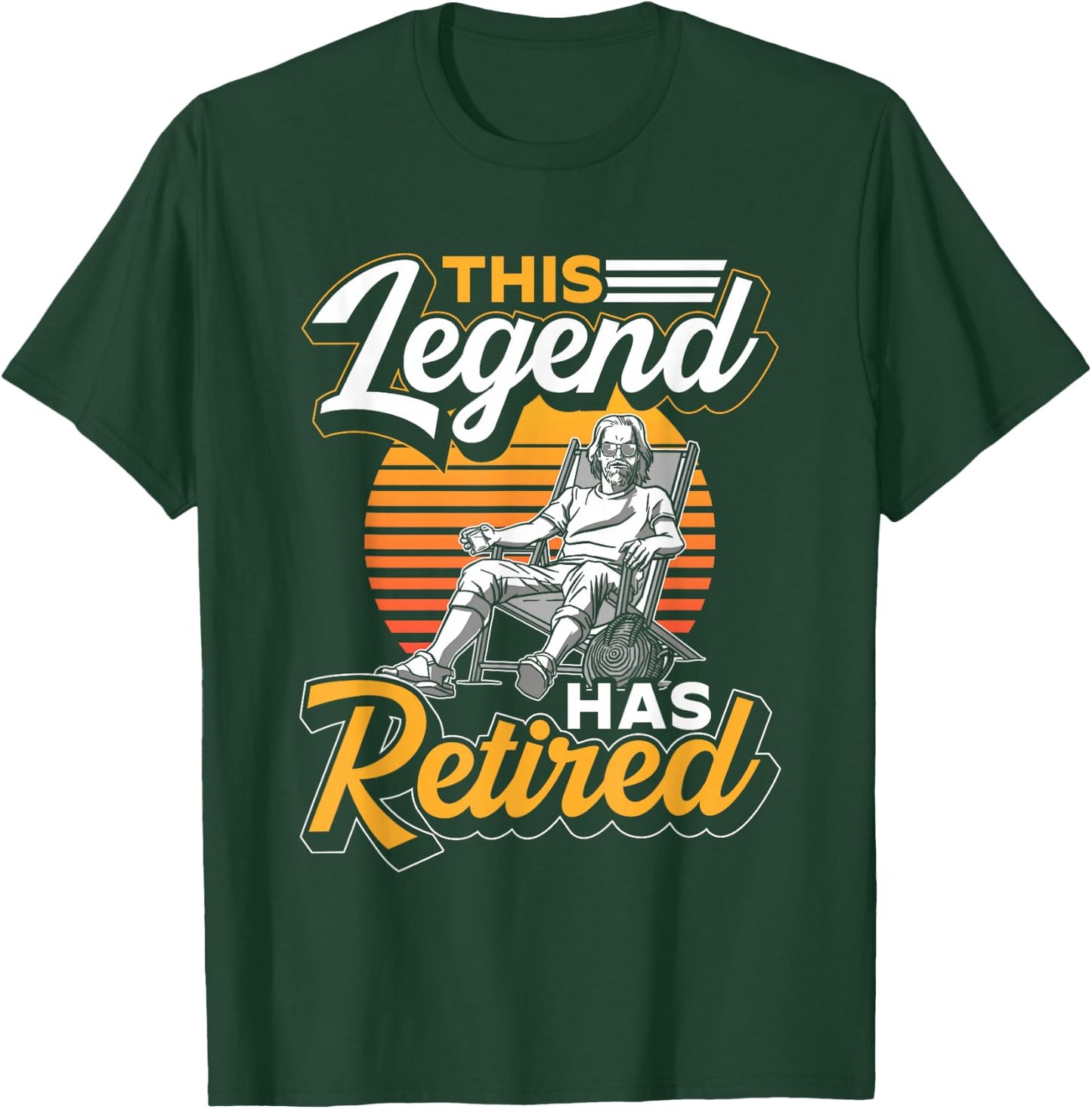 This Legend Has Retired Pensioner Retiree Retirement T-Shirt - T-Shirt | Forest