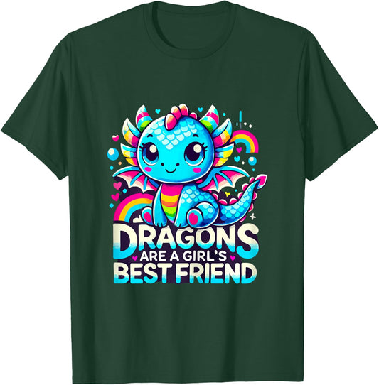 Dragons are a Girl's Best Friend T-Shirt - T-Shirt | Forest