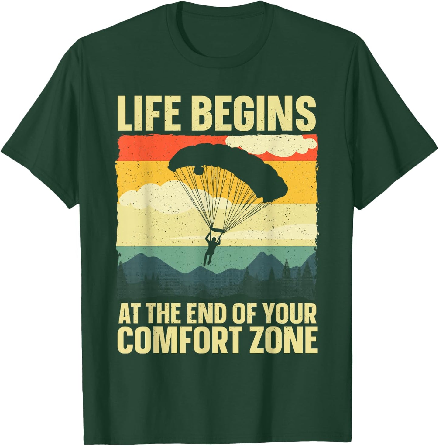 Funny Skydiving Art Women Skydiver Sky Diving Lover T-Shirt - T-Shirt | Forest