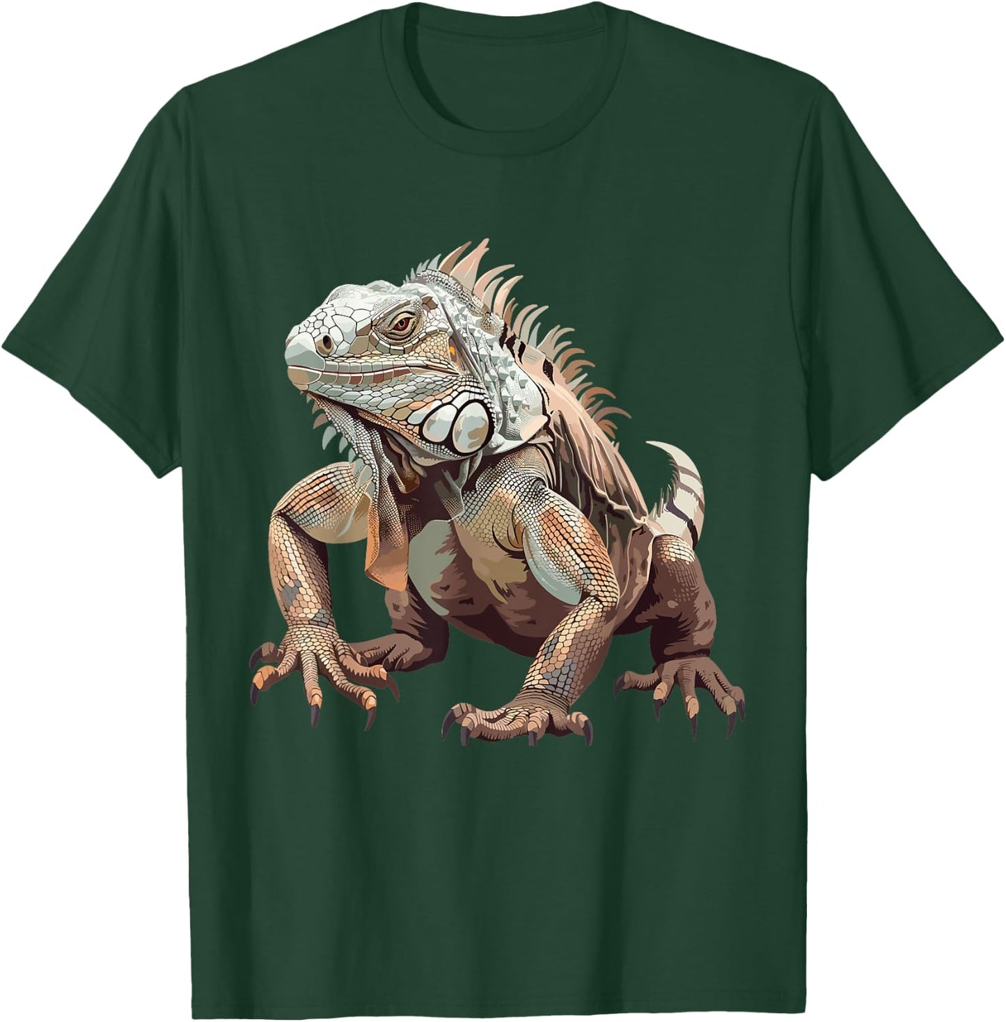 Iguanas, reptiles and Zoo Keeper Design Iguana - -Adults, Kids - Black - Small - Short Sleeve T-Shirt - T-Shirt | Forest