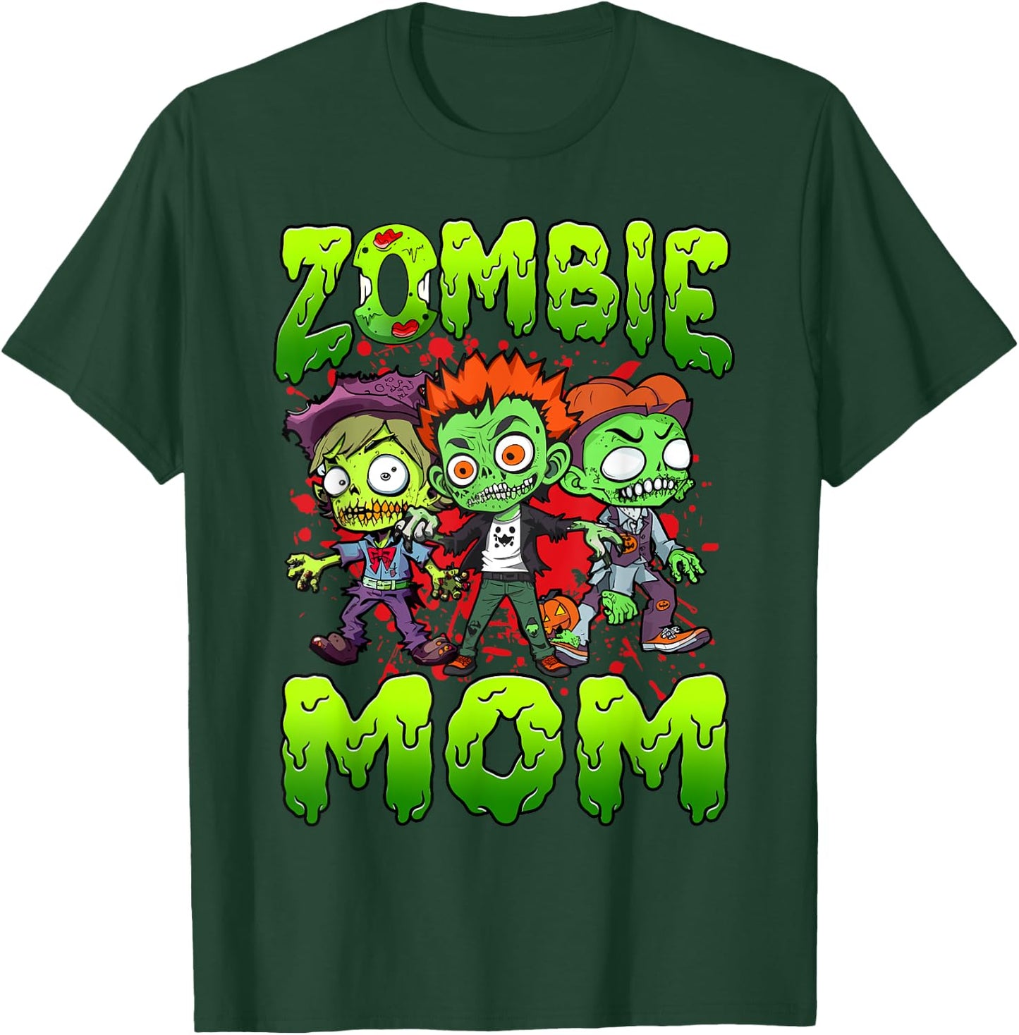 Zombie Mom Halloween Costume Family Matching T-Shirt - T-Shirt | Forest