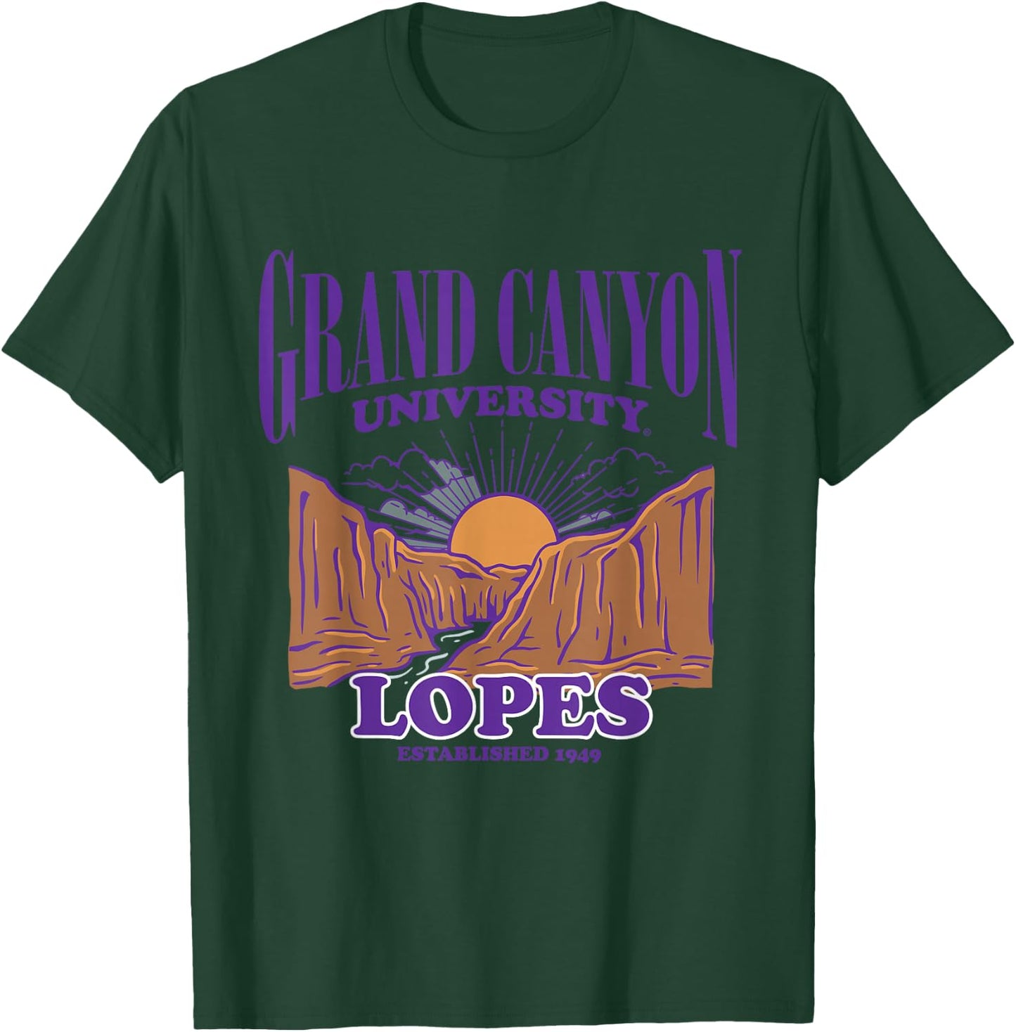 Grand Canyon Lopes | Official NCAA Merch | NCAFGCU010 T-Shirt - T-Shirt | Forest