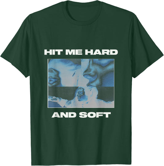 Official Billie Eilish HIT ME HARD AND SOFT Inverted Red T-Shirt - T-Shirt | Forest