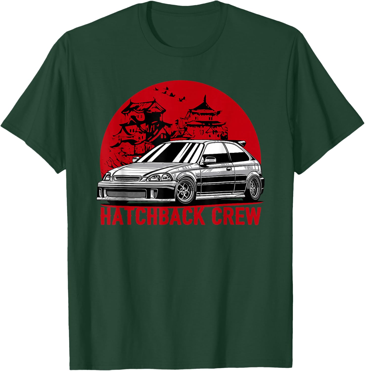 Civic EK Hatchback Type R Japanese Car T-Shirt - T-Shirt | Forest