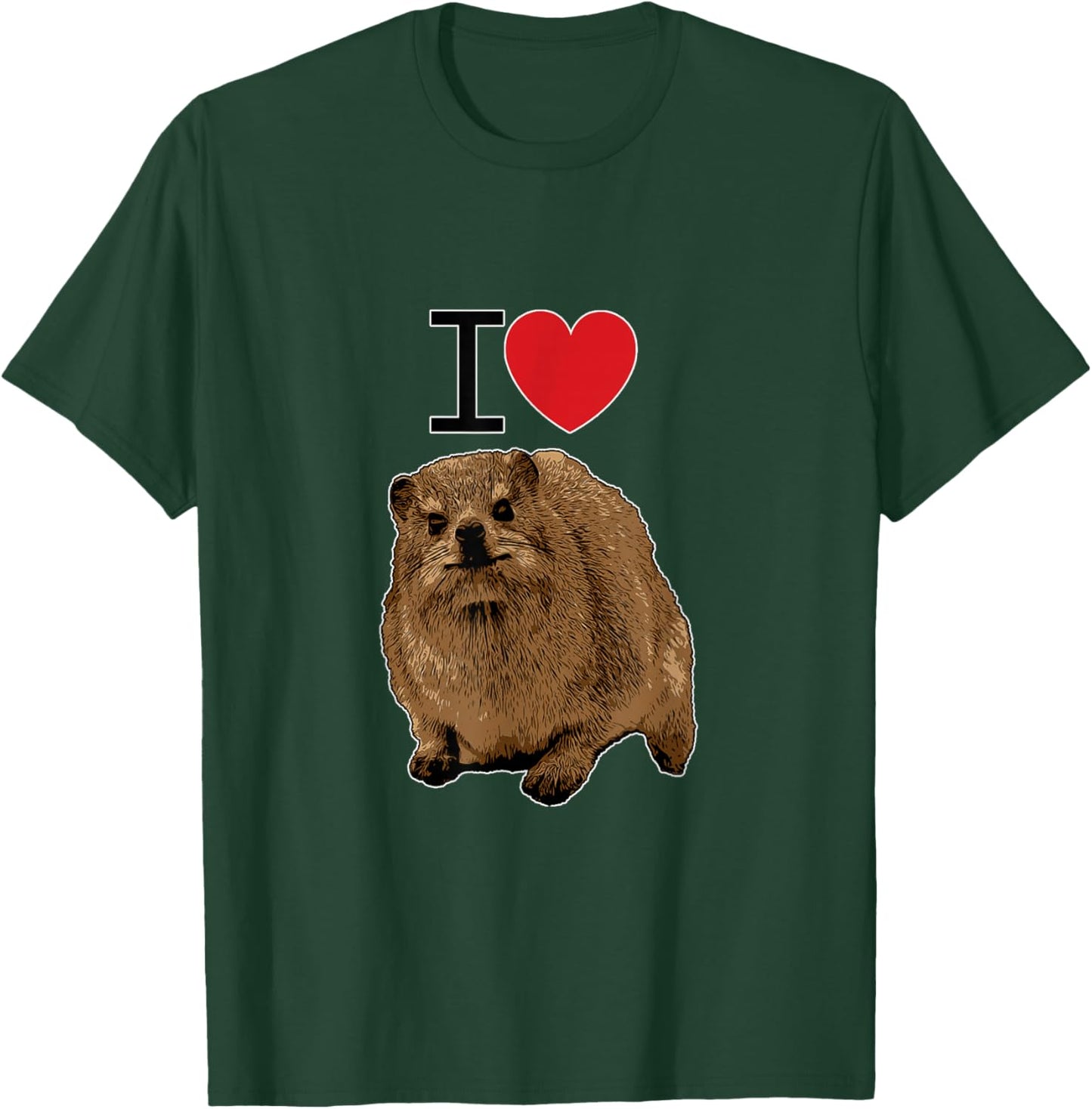 I love Rock Hyraxes | I love Daisies | I love Rabbits T-Shirt - T-Shirt | Forest