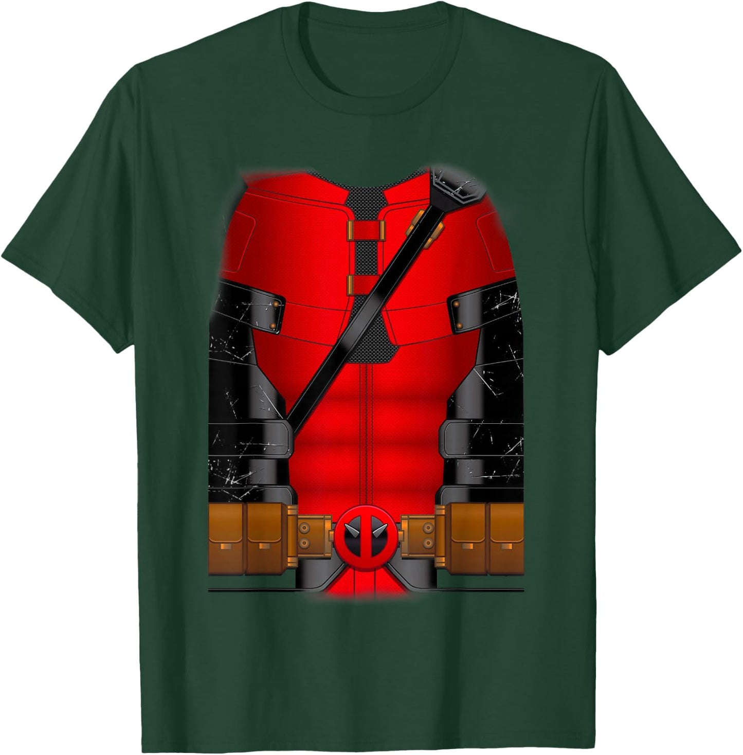 Marvel Deadpool & Wolverine Halloween Deadpool Costume T-Shirt - T-Shirt | Forest