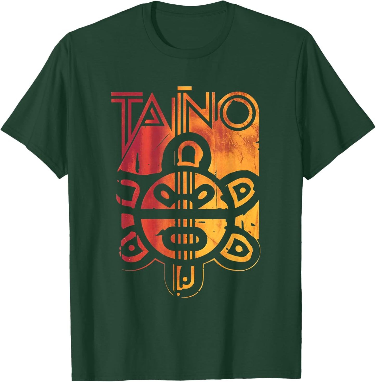 Taino Art Taino Culture Boricua Native American Design T-Shirt - T-Shirt | Forest