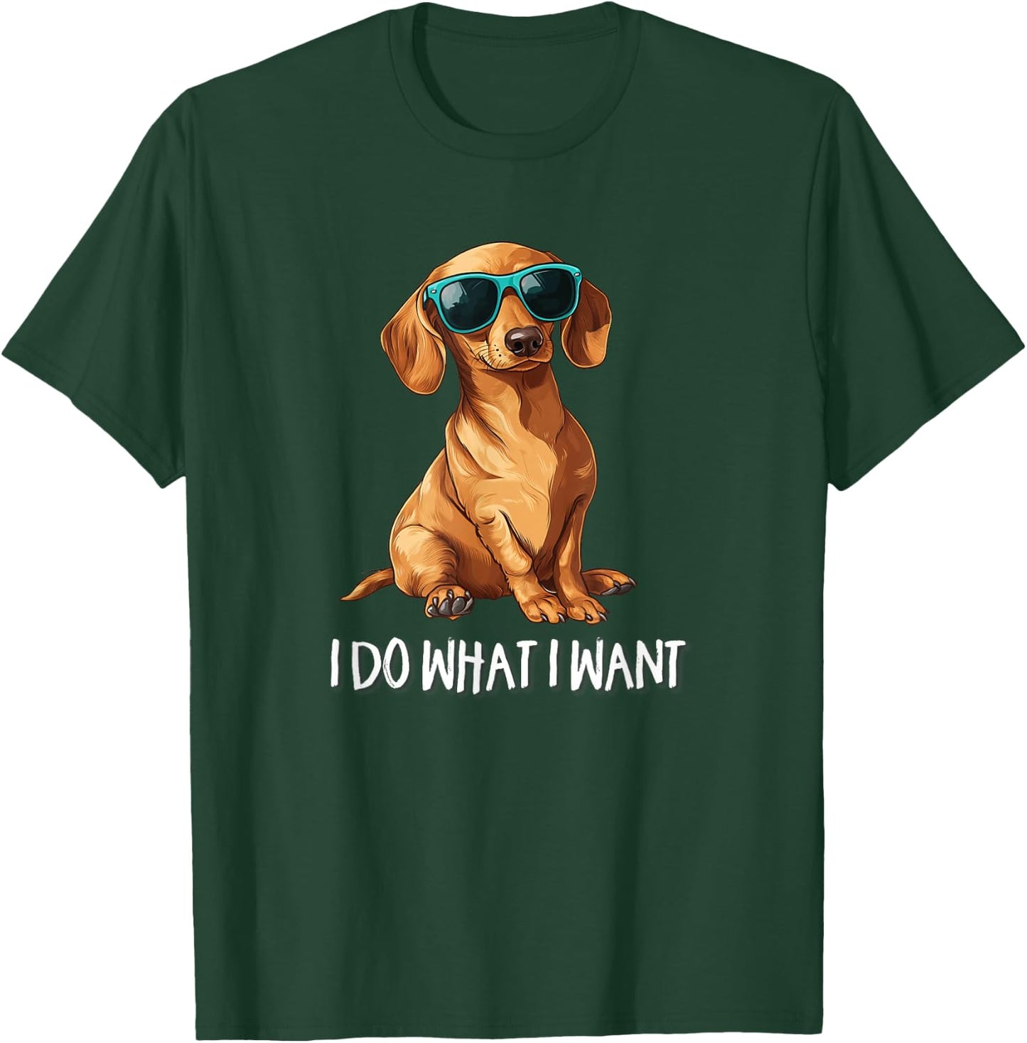 Kids Funny Do What I Want Dachshund Lover T-Shirt - T-Shirt | Forest