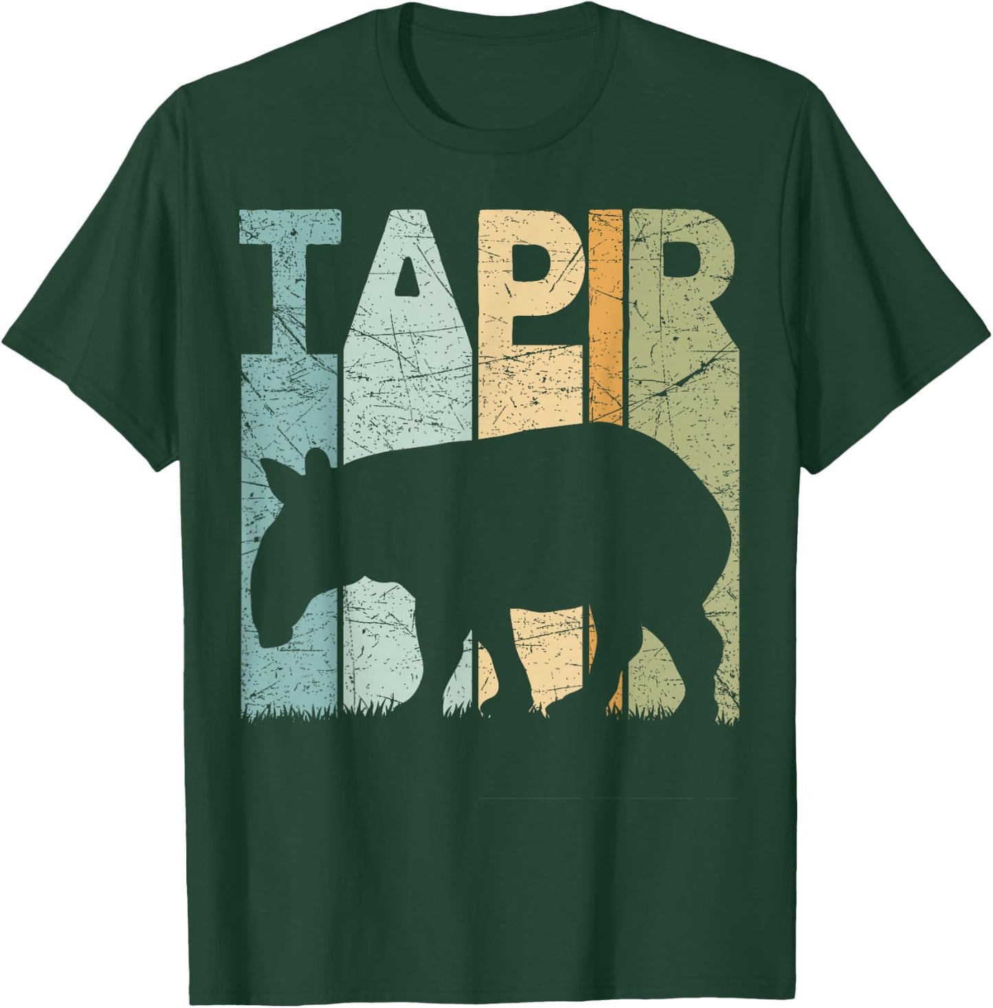 Tapir Vintage Animal Lover Retro Tapir T-Shirt - T-Shirt | Forest