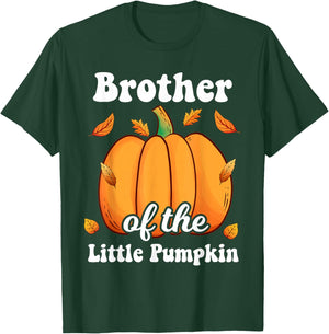Brother of The Little Pumpkin Thanksgiving Baby Shower T-Shirt - T-Shirt | Forest