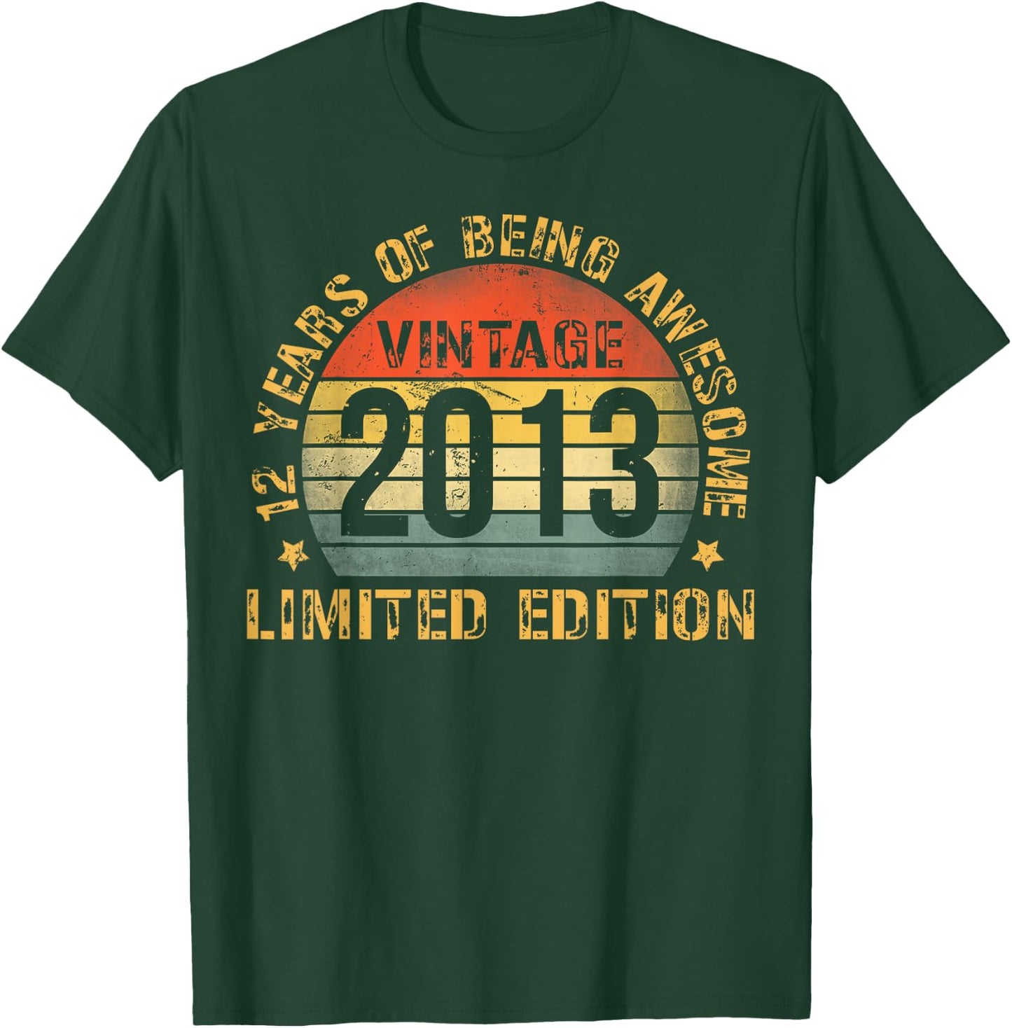 12 Year Old Bday Decorations Son Boy 12yr 2013 12th Birthday T-Shirt - T-Shirt | Forest