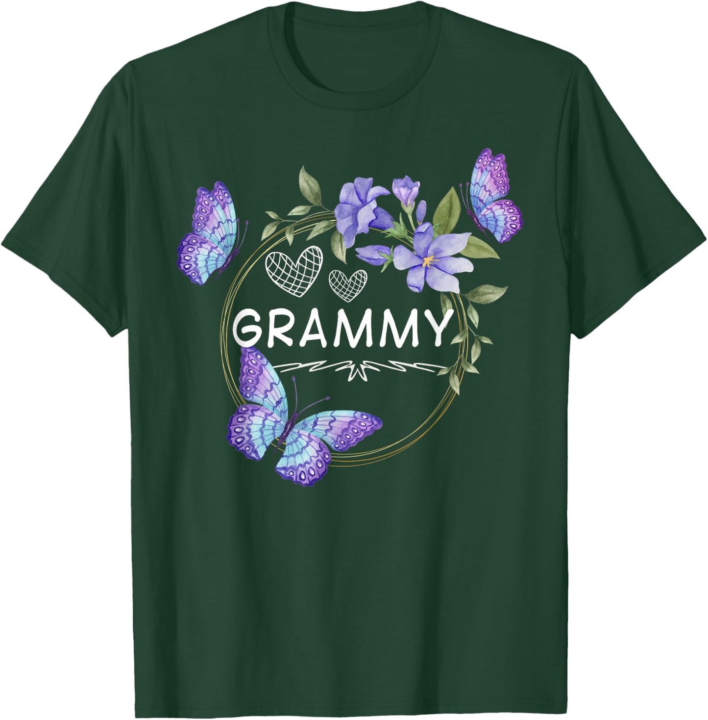 Grammy shirt with butterflies Mother's Day T-Shirt - T-Shirt | Forest
