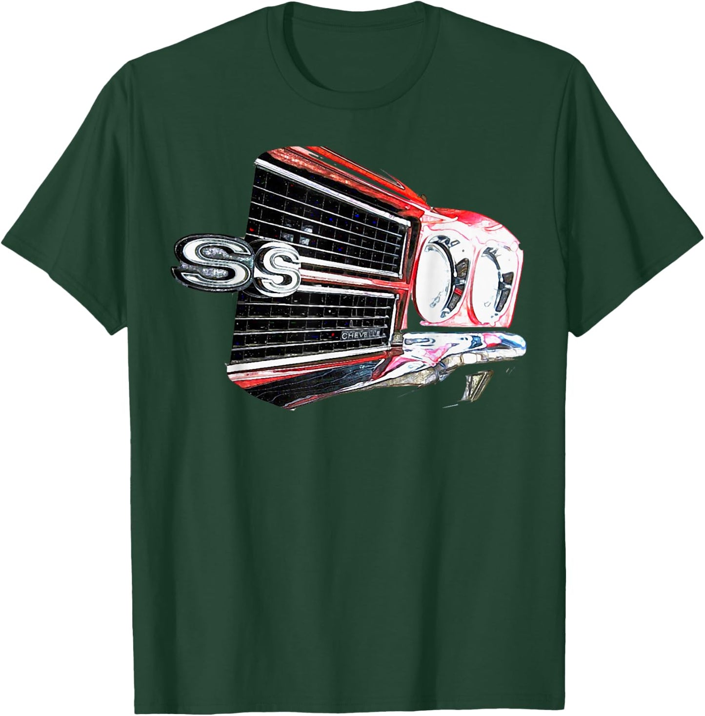 1970 70 Chevelle SS Half Grill Trending Chevys Muscle Car T-Shirt - T-Shirt | Forest