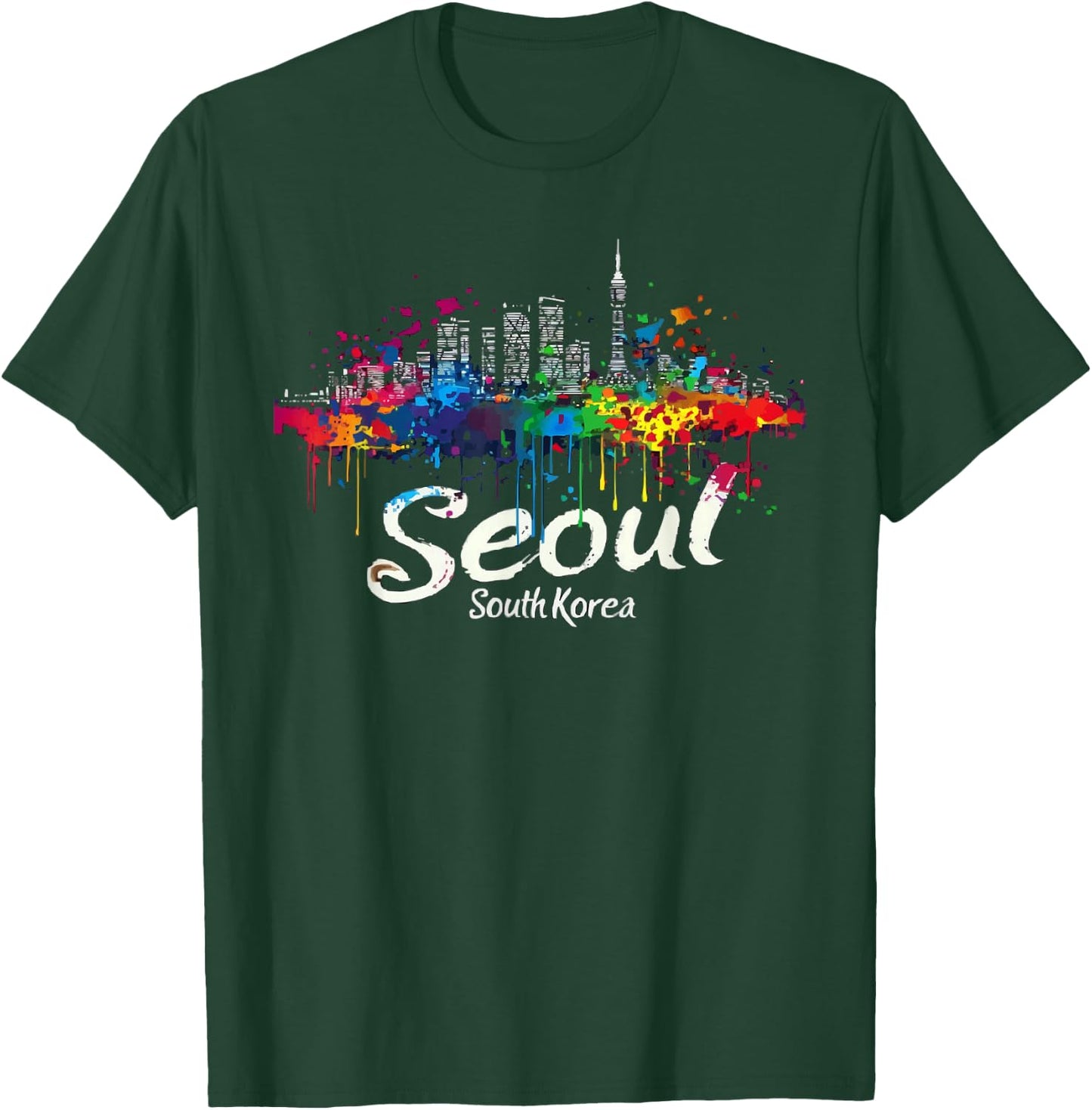Seoul South Korea Travel Vacation Saranghae I Love Seoul T-Shirt - T-Shirt | Forest