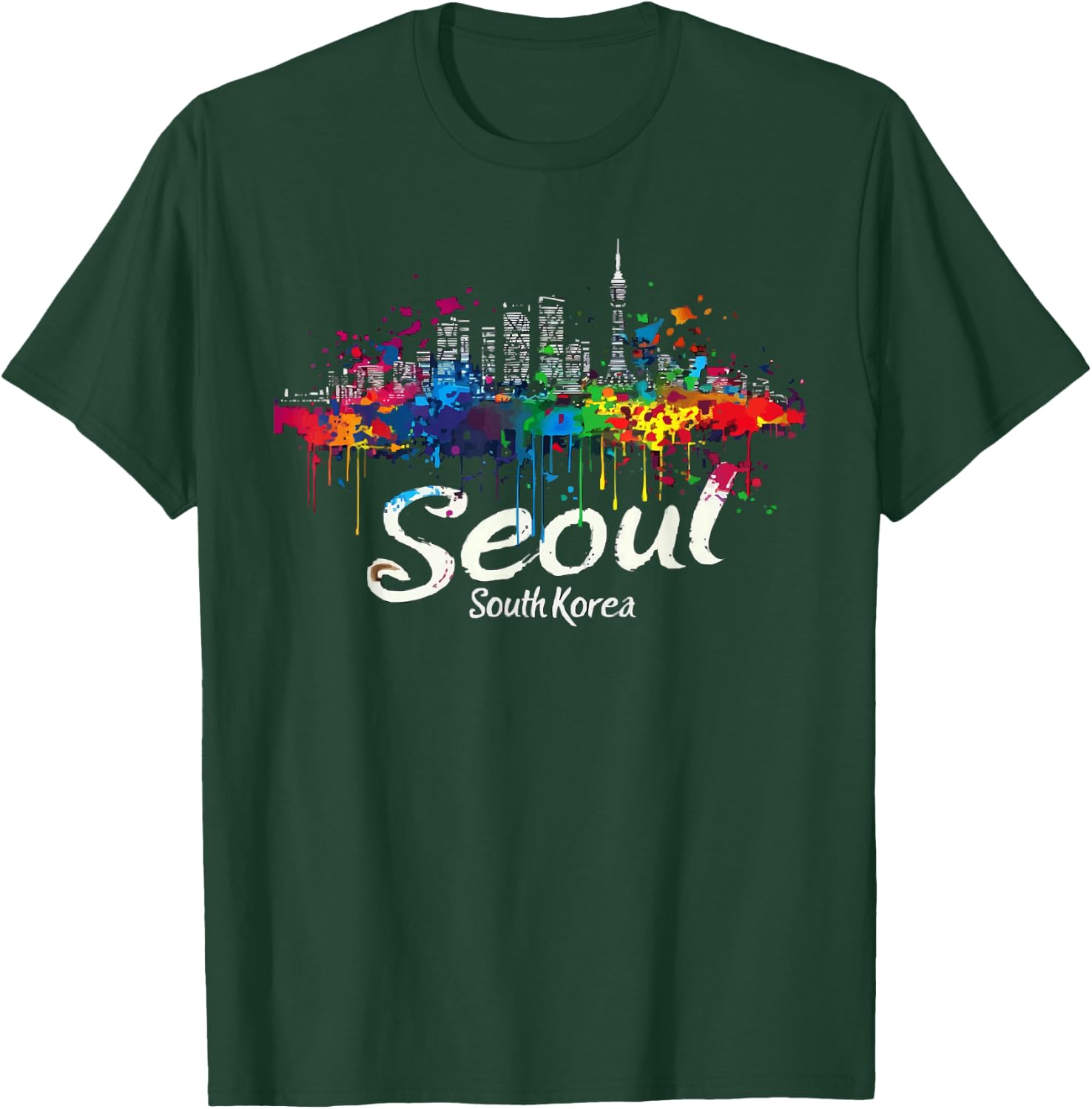 Seoul South Korea Travel Vacation Saranghae I Love Seoul T-Shirt - T-Shirt | Forest