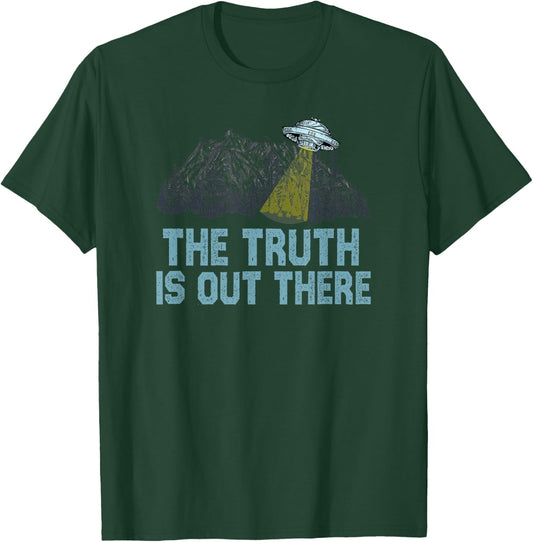 Truth is Out There ufo alien space graphic for sci-fi geek T-Shirt - T-Shirt | Forest